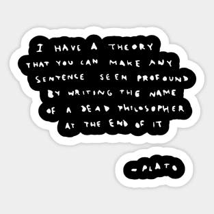 BANKSY Plato Quote Sticker